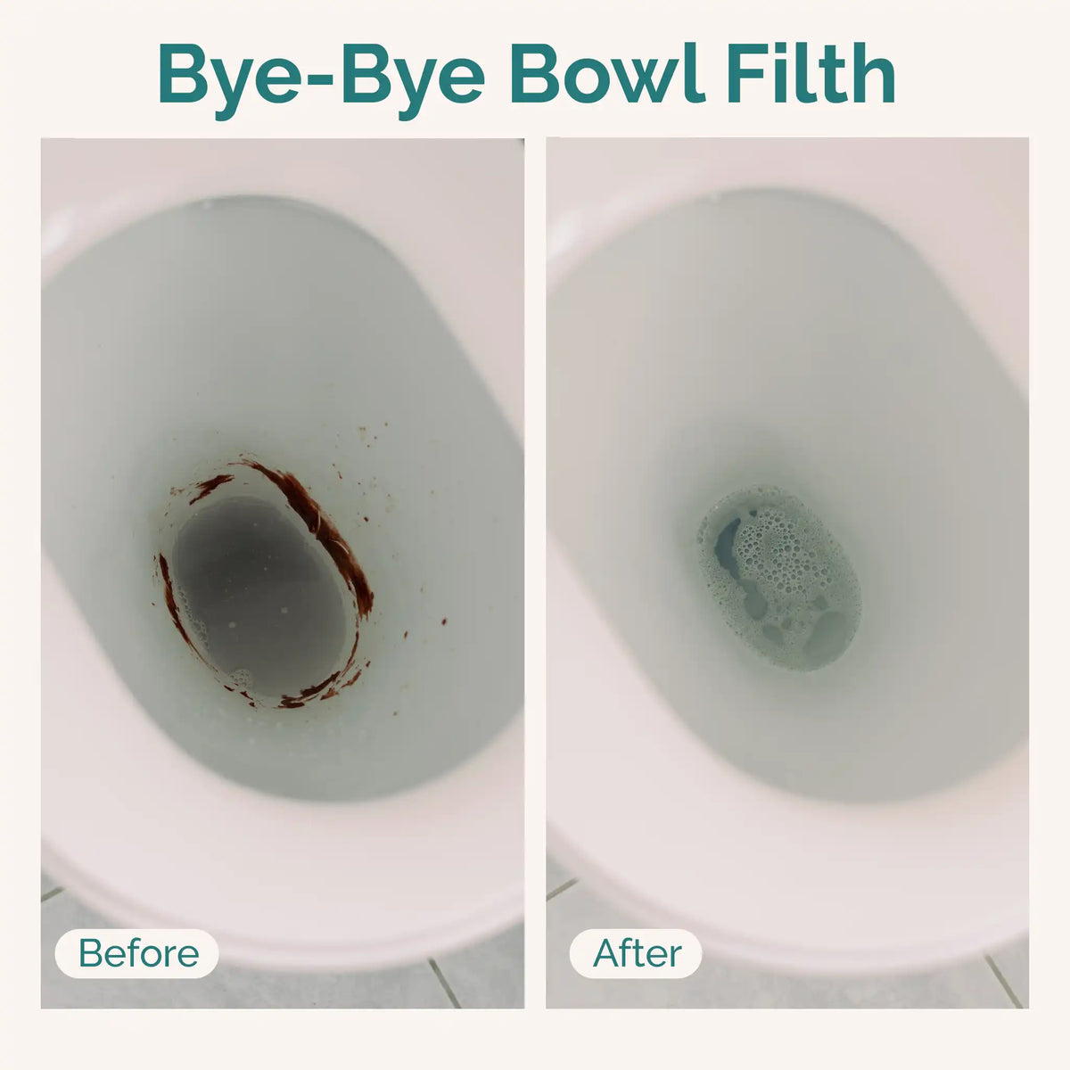 Filthy Clean Toilet Cleaning Sheets - Before and After