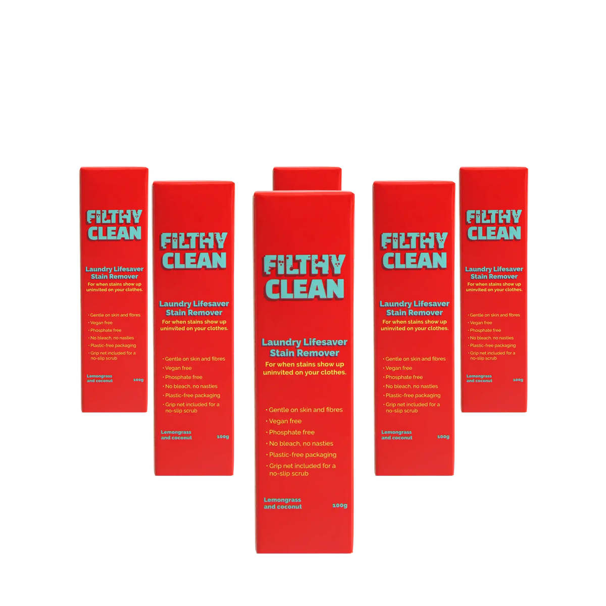 6 pack Filthy Clean Laundry Lifesaver Stain Remover