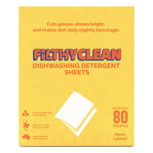 Filthy Clean Dishwashing Detergent Sheets