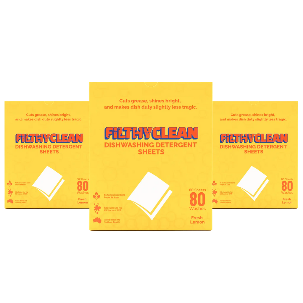 Filthy Clean Dishwashing Detergent Sheets 3 Pack
