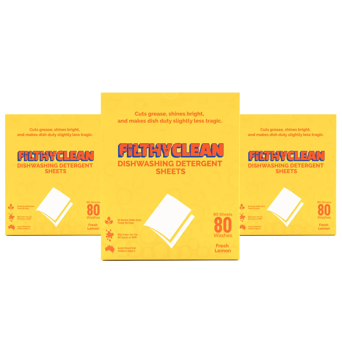Filthy Clean Dishwashing Detergent Sheets 3 Pack