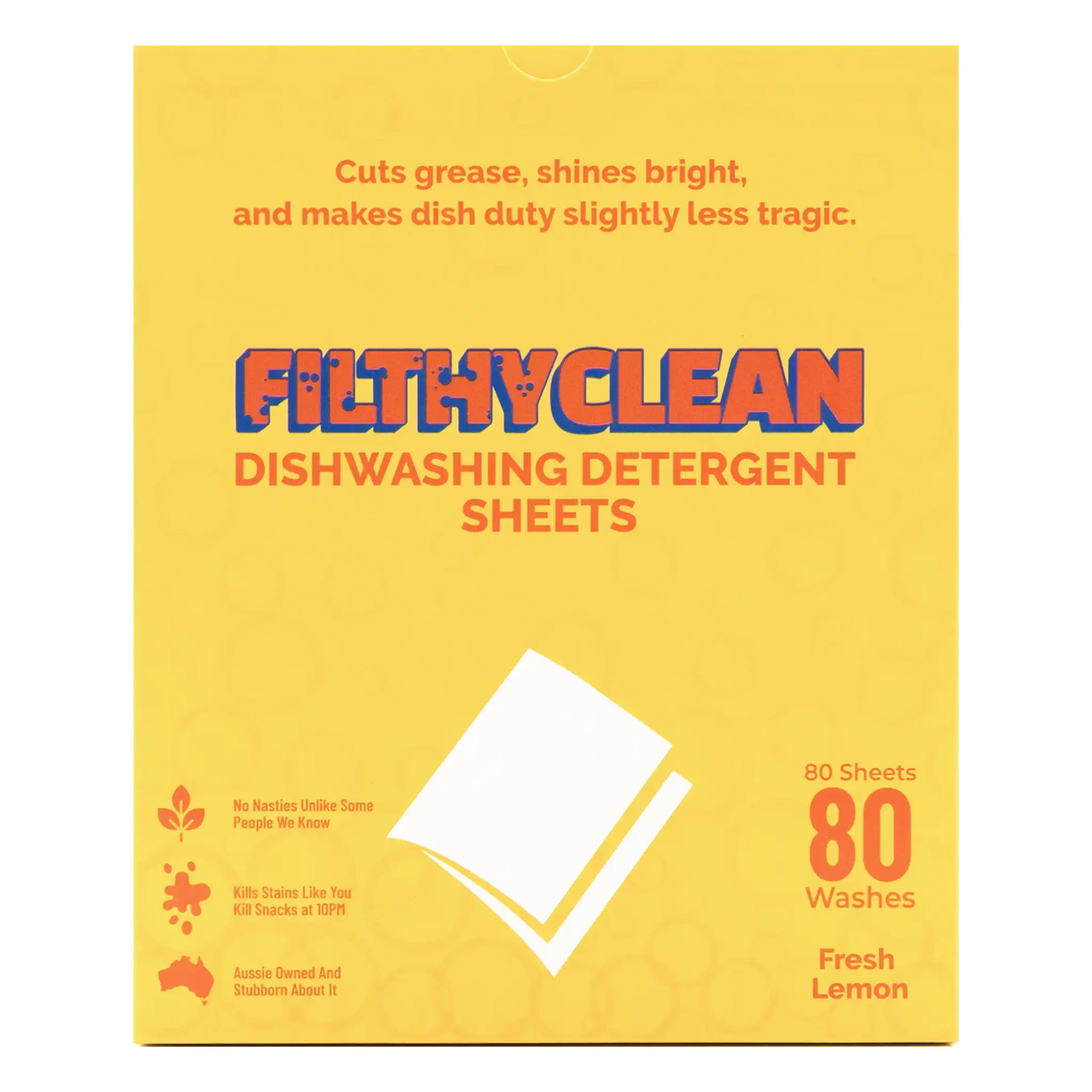Filthy Clean Dishwashing Detergent Sheets
