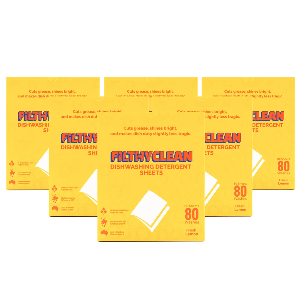 Filthy Clean Dishwashing Detergent Sheets 6 Pack