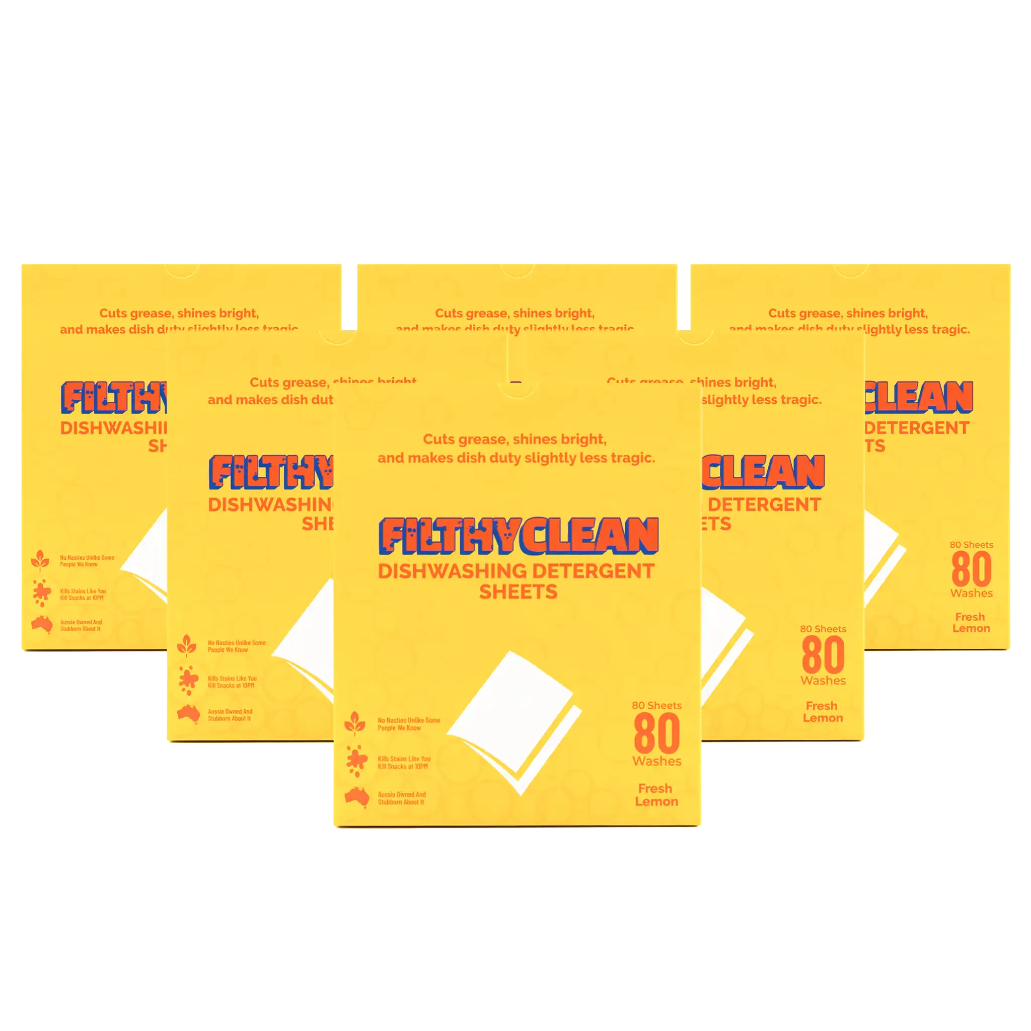 Filthy Clean Dishwashing Detergent Sheets 6 Pack