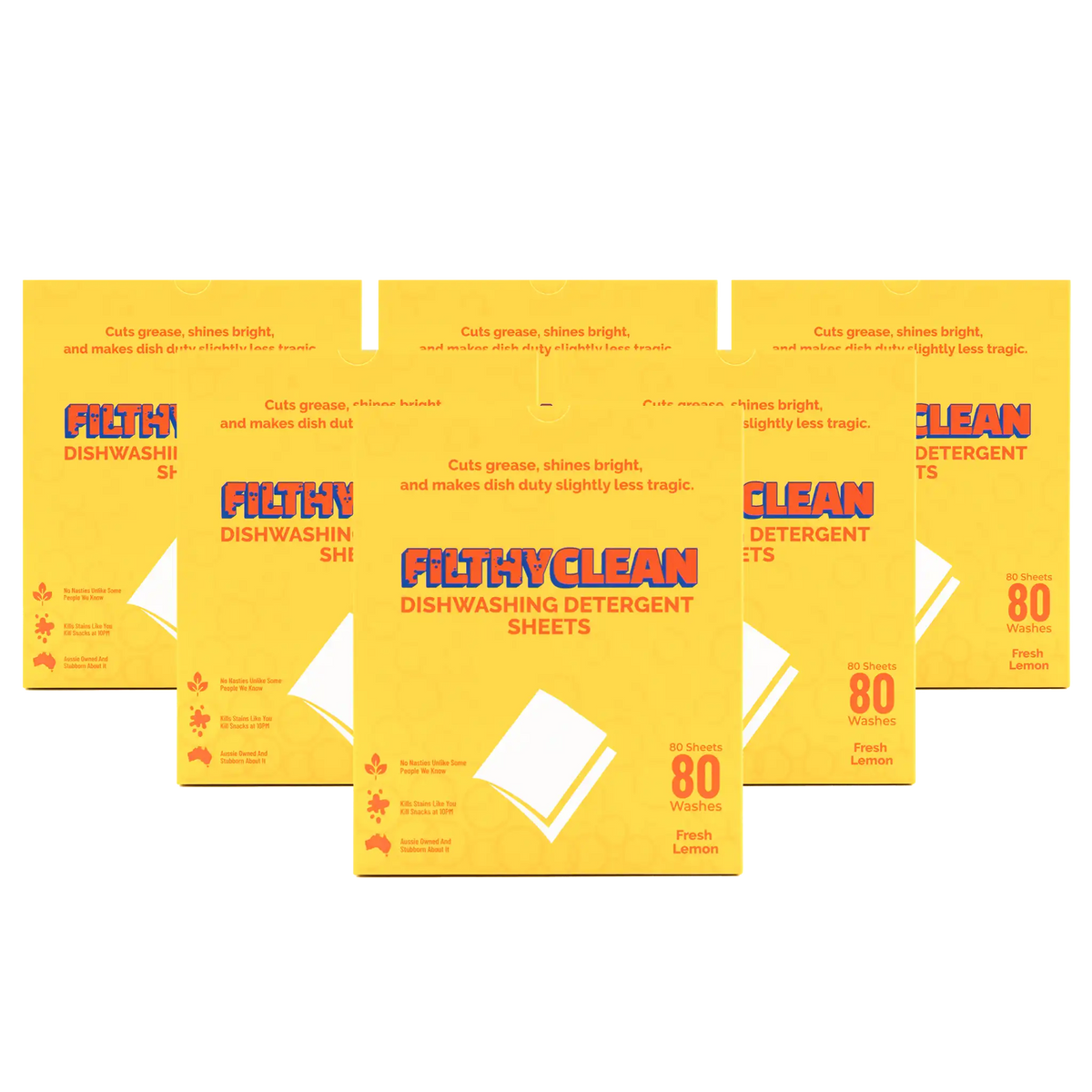 Filthy Clean Dishwashing Detergent Sheets 6 Pack