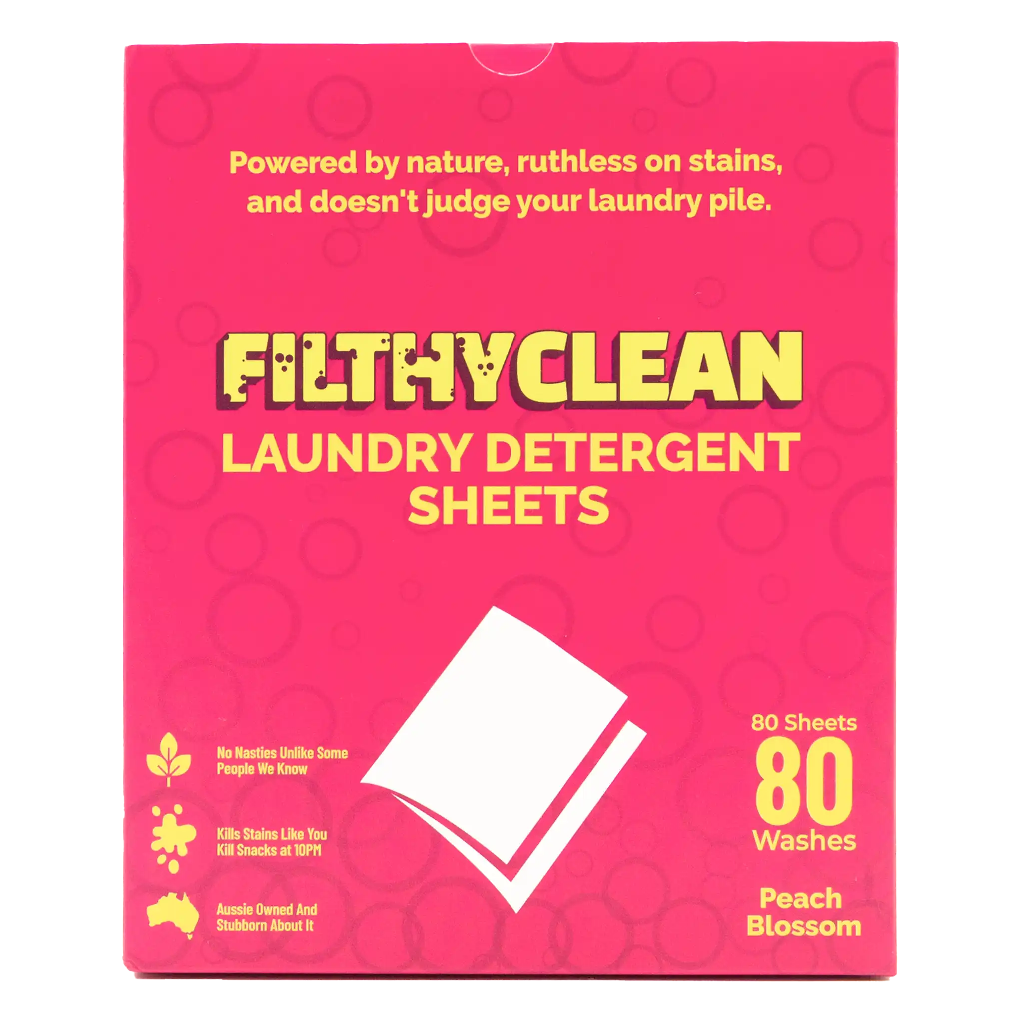 Filthy Clean Laundry Detergent Sheets Peach Blossom