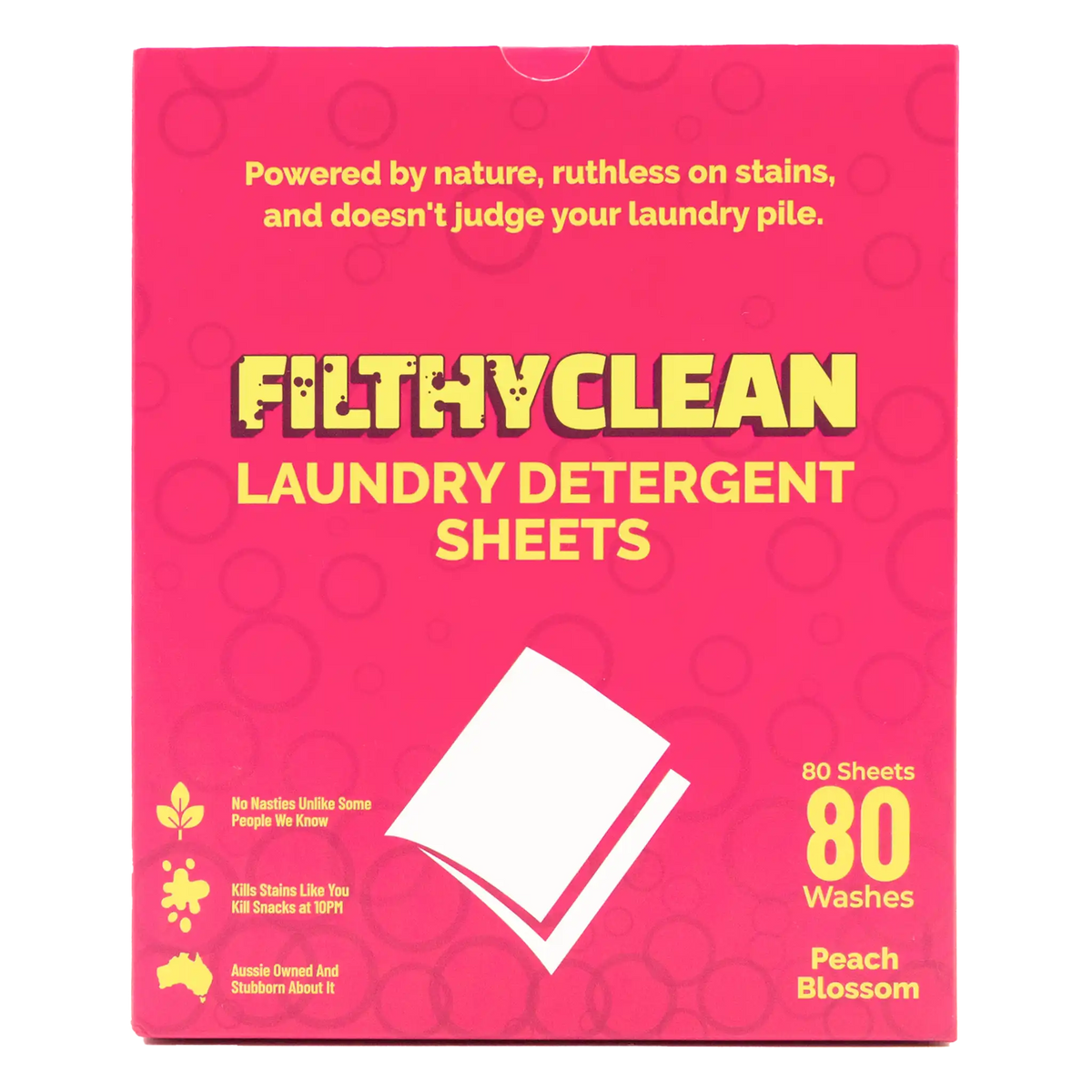 Filthy Clean Laundry Detergent Sheets Peach Blossom