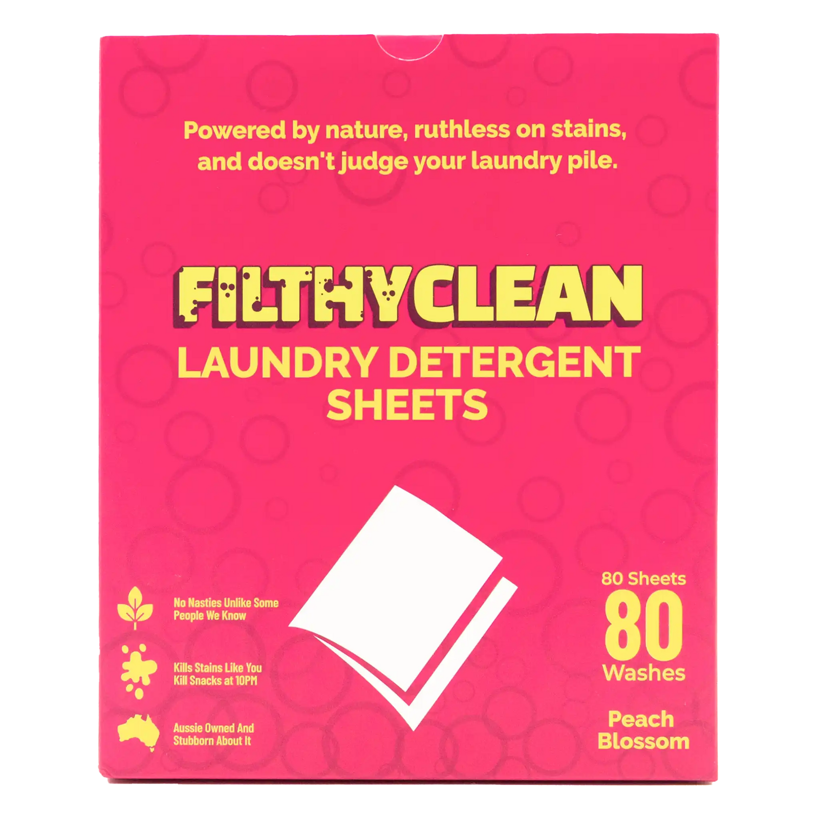 Filthy Clean Laundry Detergent Sheets Peach Blossom
