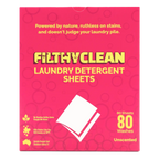Filthy Clean Laundry Detergent Sheets Unscented