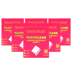 Filthy Clean Laundry Detergent Sheets Unscented 6 Pack