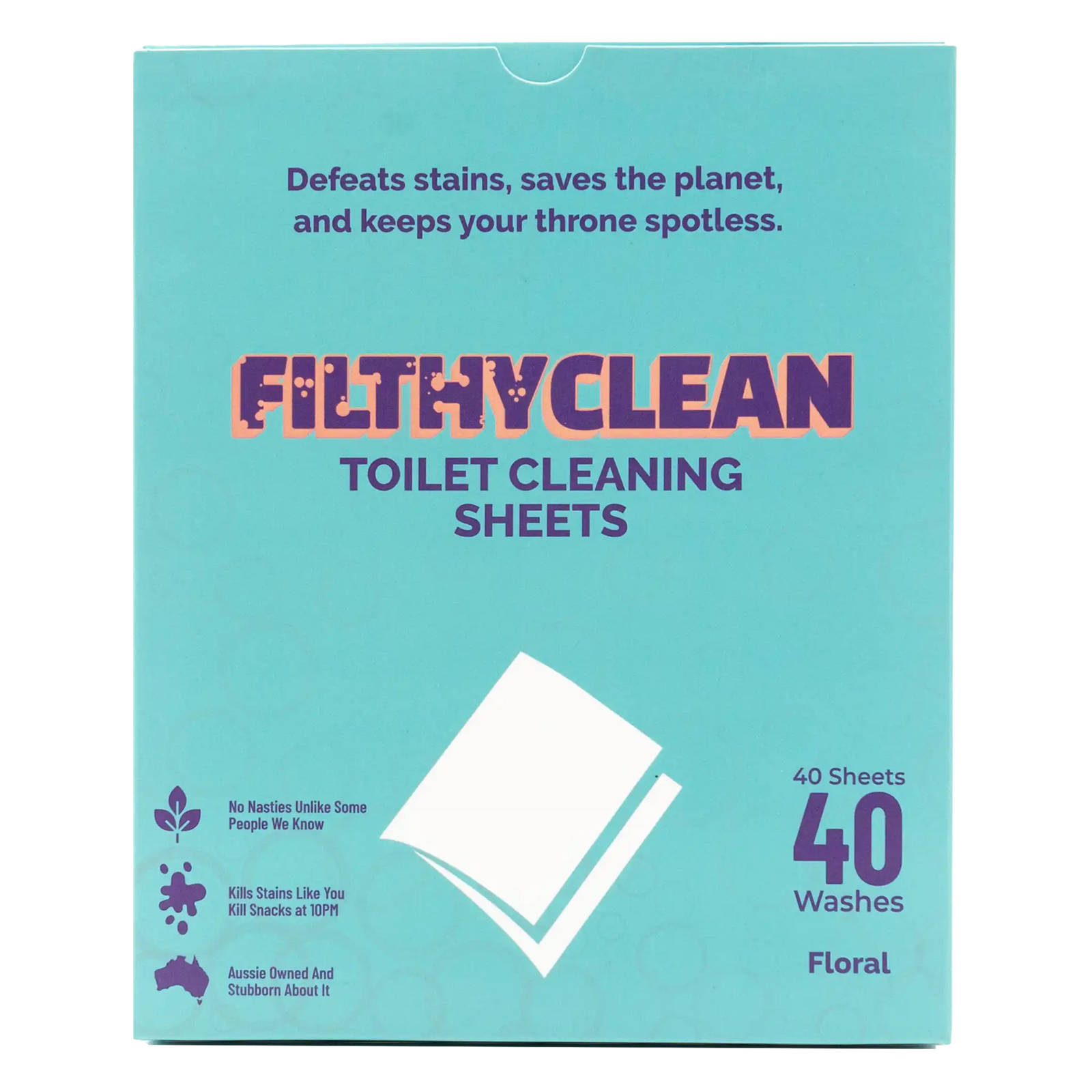 Filthy Clean Toilet Cleaning Sheets