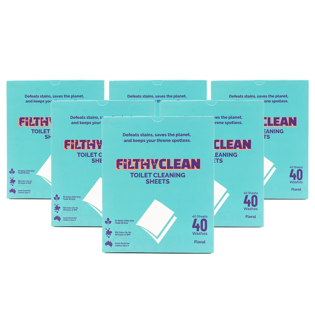 Filthy Clean Toilet Cleaning Sheets 6 Pack