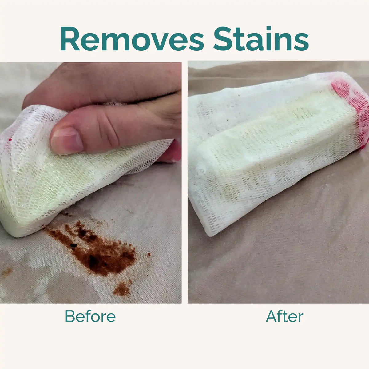 Filthy Clean Laundry Lifesaver Stain Remover before and after