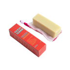 Stain remover soap bar with a grip net for no slip scrubbing