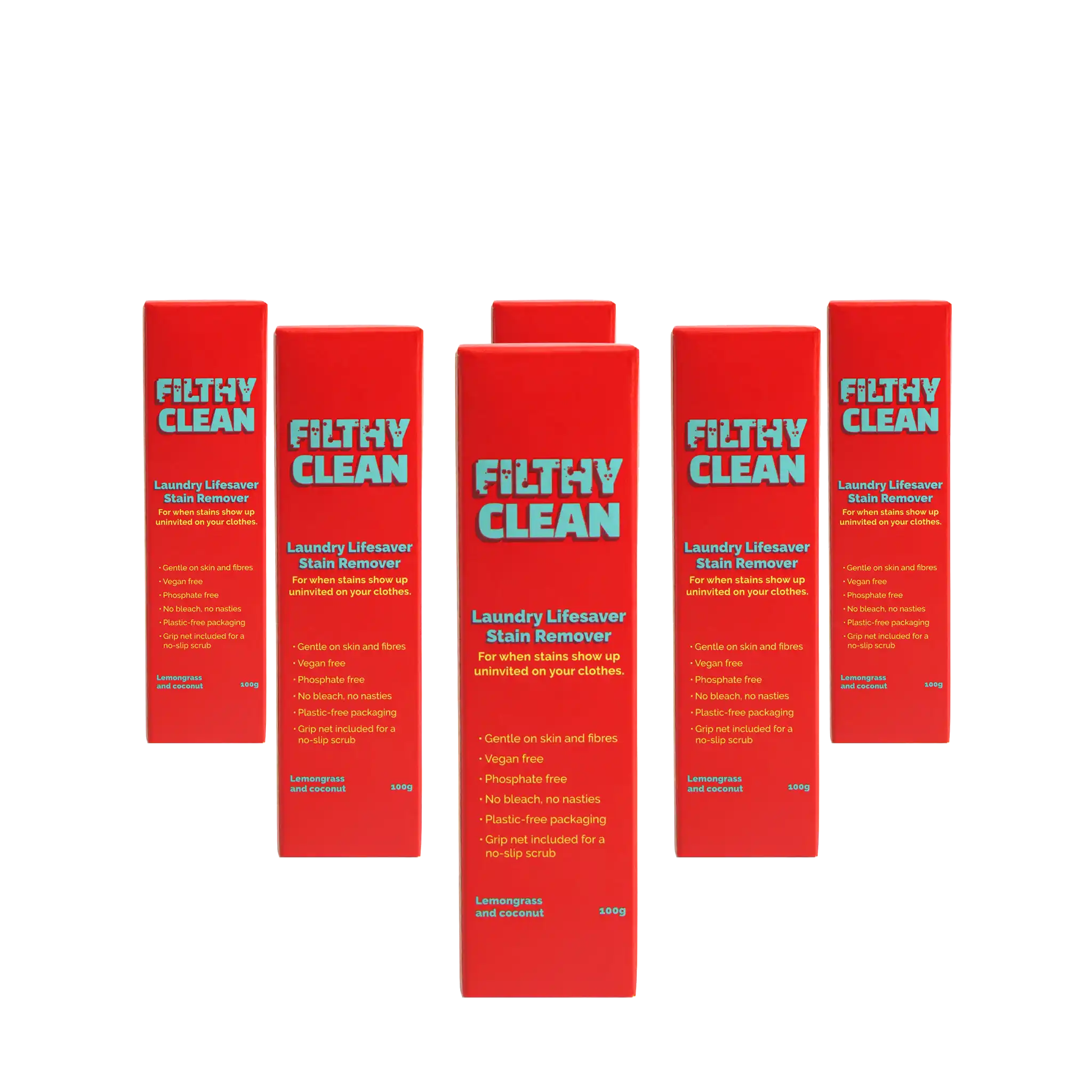 6 pack Filthy Clean Laundry Lifesaver Stain Remover