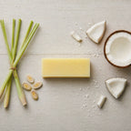 Laundry soap bar with lemongrass and coconut